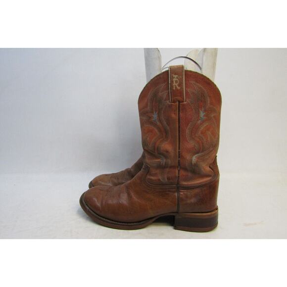 TONY LAMA Mens Size 10.5 D Brown Leather Cowboy Western Boots main image 7